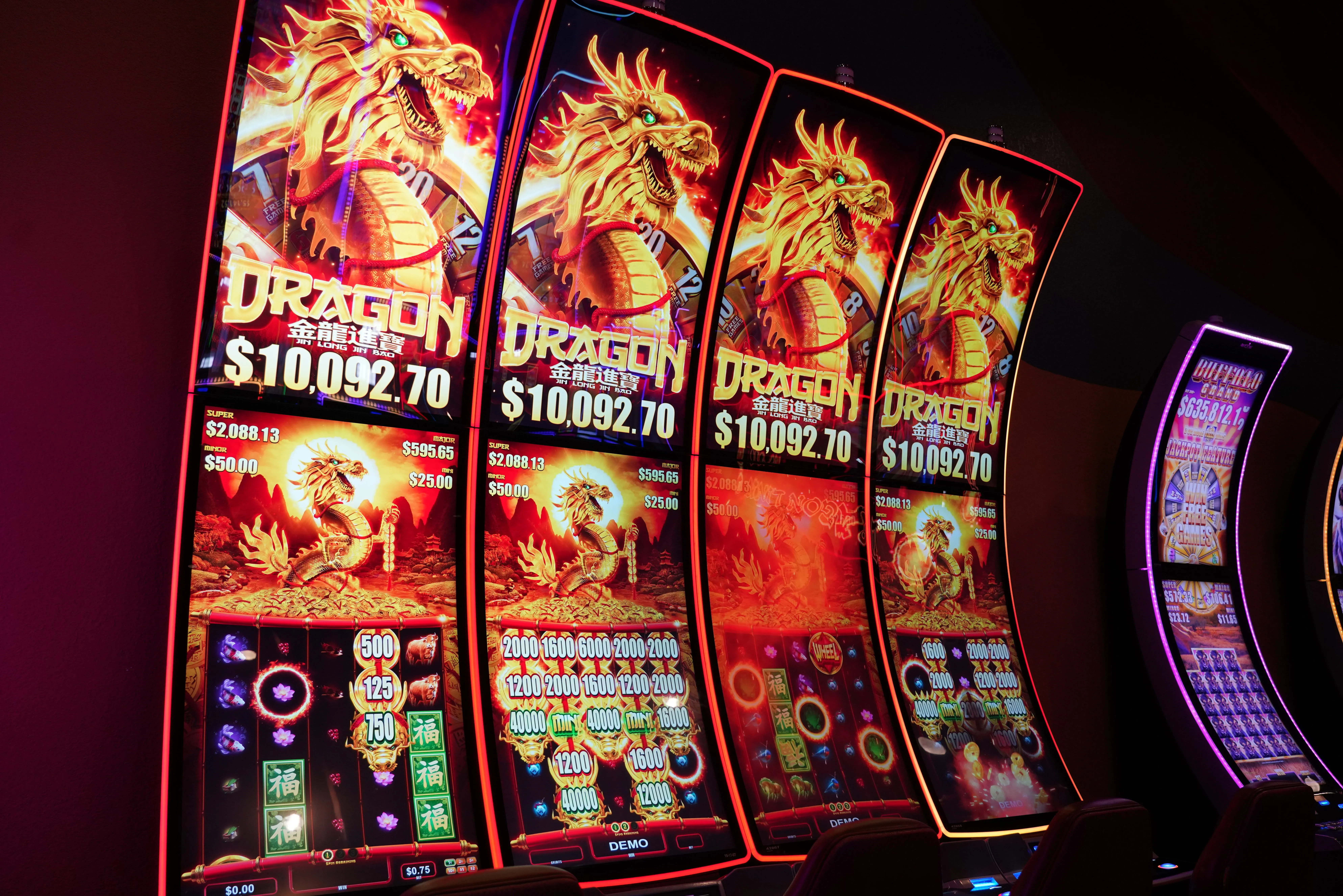 Classic study-inspired casino scene